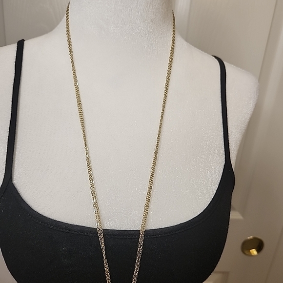 Vintage Cookie Lee Multi Strand Goldtone Filigree Faux Pearl Disc Necklace - Picture 5 of 11